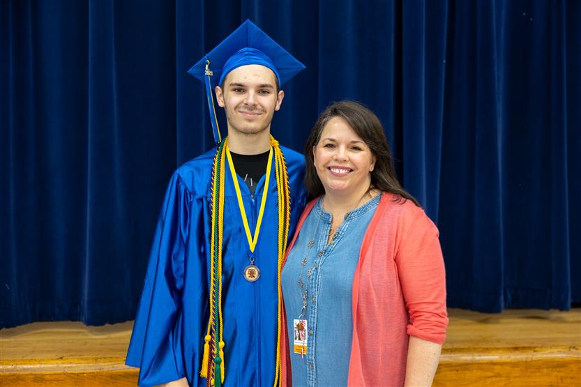 Students participate in a senior walk